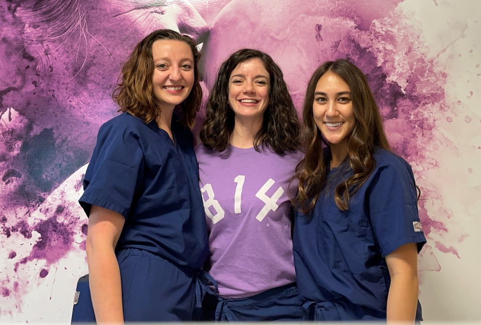 Staff Kristen Erica and Ashley no masks