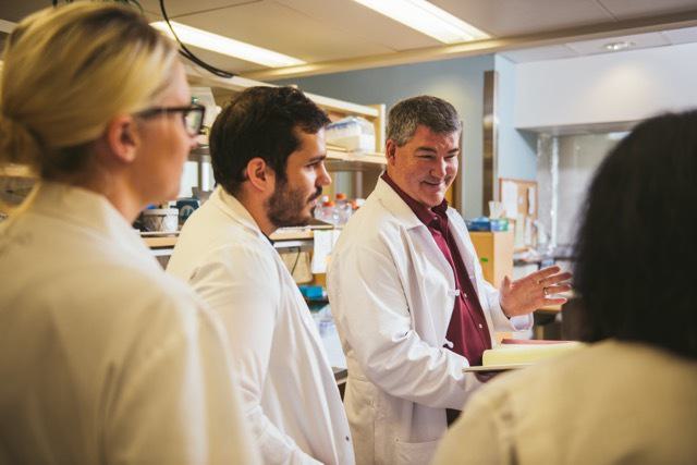 Dr. Kyle Orwig in a lab.