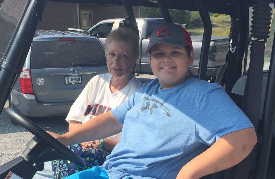Jan Stojanovic and her grandson, Shane